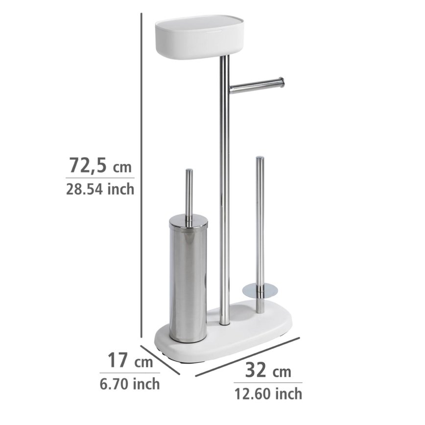 WENKO 24420100 - Set za WC RIVAZZA 17x72,5 cm bijela