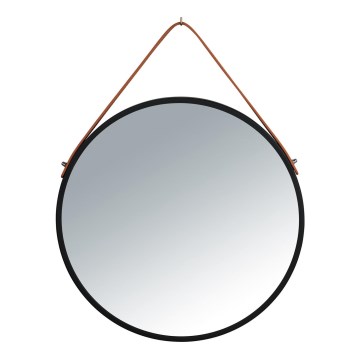 WENKO 24424100 - Ogledalo BORRONE 40x40 cm crno/srebrno