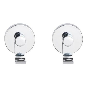 WENKO 24466100-Kuka VACUUM-LOC 6x7 cm sjajni krom
