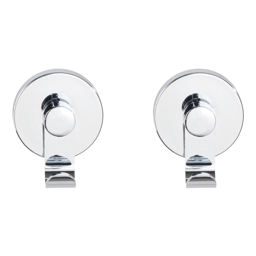 WENKO 24466100-Kuka VACUUM-LOC 6x7 cm sjajni krom