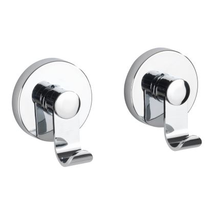 WENKO 24466100-Kuka VACUUM-LOC 6x7 cm sjajni krom