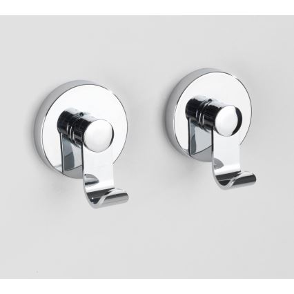 WENKO 24466100-Kuka VACUUM-LOC 6x7 cm sjajni krom