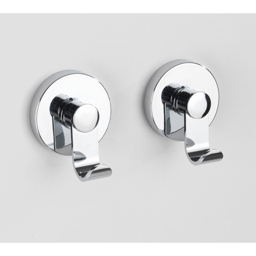 WENKO 24466100-Kuka VACUUM-LOC 6x7 cm sjajni krom