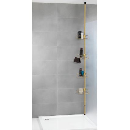 WENKO 24569100-Kutna polica DOLCEDO 31x275 cm zlatna