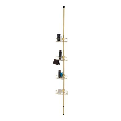 WENKO 24569100-Kutna polica DOLCEDO 31x275 cm zlatna