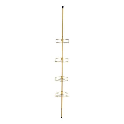 WENKO 24569100-Kutna polica DOLCEDO 31x275 cm zlatna