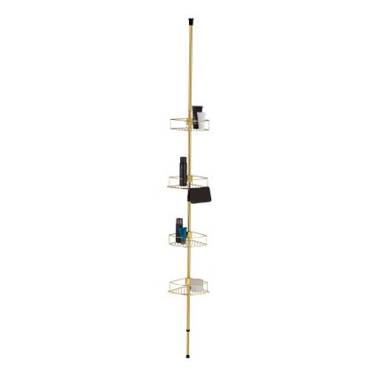 WENKO 24569100-Kutna polica DOLCEDO 31x275 cm zlatna