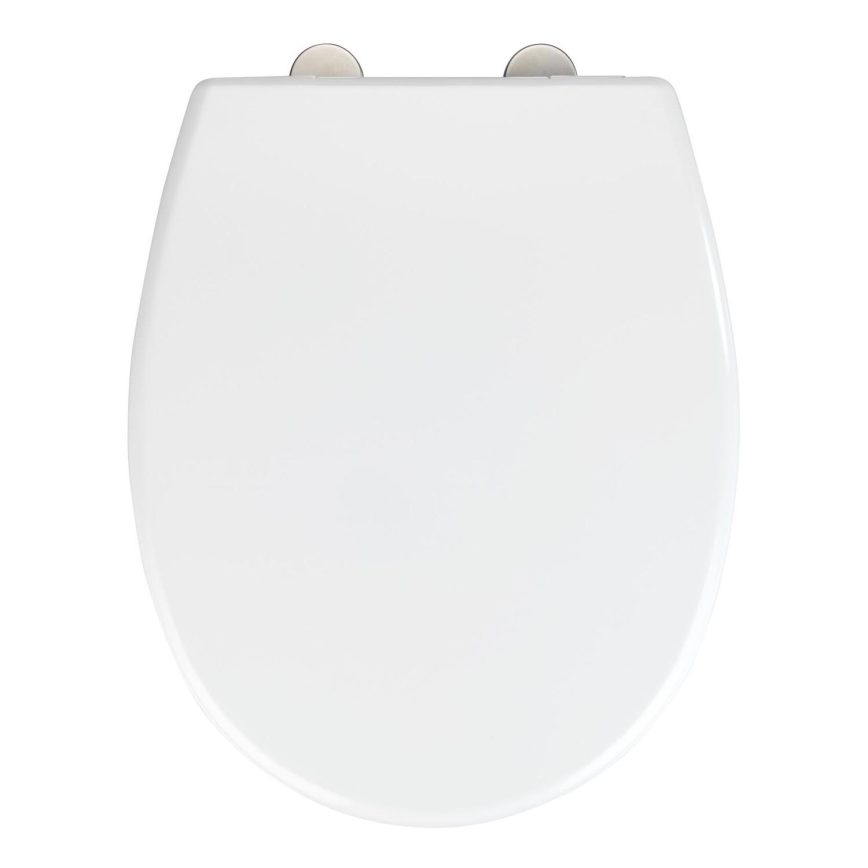 WENKO 24571100-WC daska za WC VORNO NEO 46x37 cm bijela/srebrna