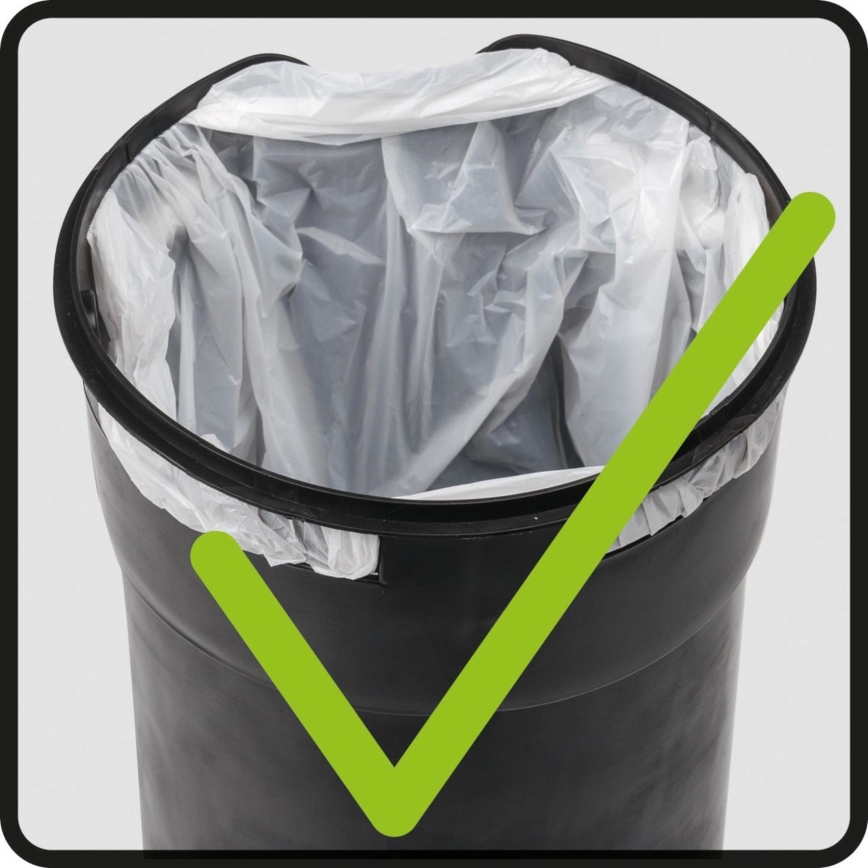 WENKO 24681100 - Koš LEMAN 21x24 cm, crne boje