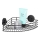 WENKO 24735100-Polica VACUUM-LOC RUND SCHW 35x22,5 cm crna