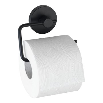 WENKO 24738100-Držač toaletnog papira VACUUM-LOC RUND SCHW 13,5x10,5 cm crna