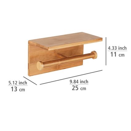 WENKO 24745100 - Držač toaletnog papira BAMBUSA 25x13 cm smeđa