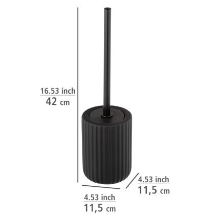 WENKO 24805100 - Četka za WC BELLUNO 11,5 x 42 cm crna