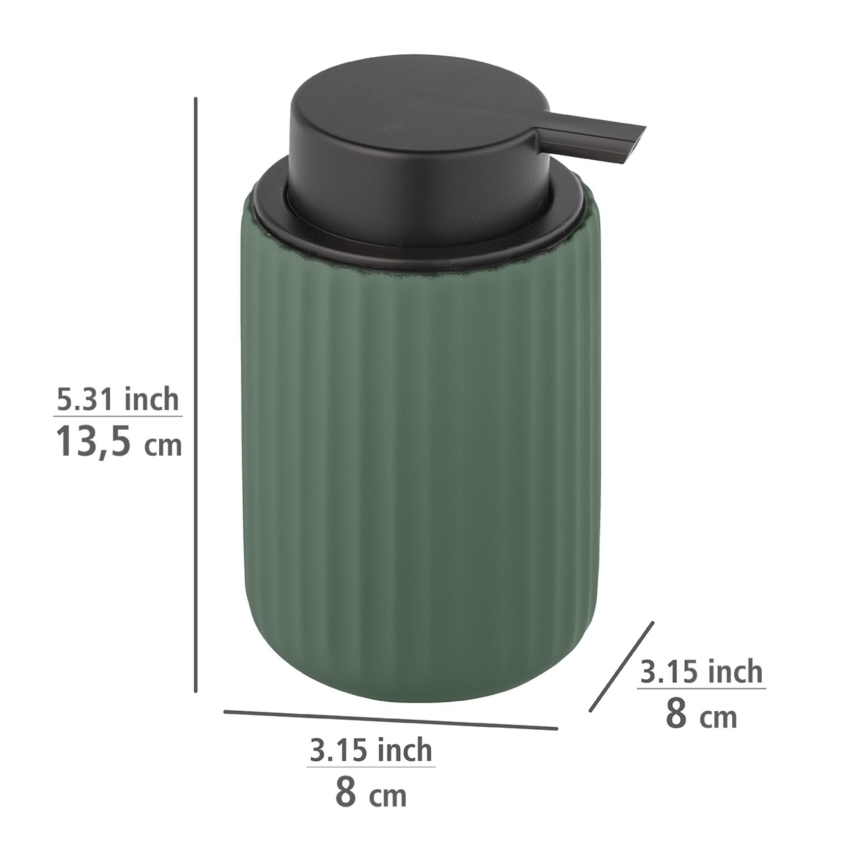 WENKO 24807100 - Dozator za sapun BELLUNO 8x13,5 cm zelena/crna