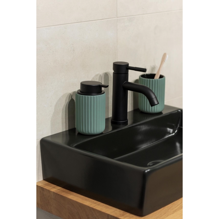 WENKO 24807100 - Dozator za sapun BELLUNO 8x13,5 cm zelena/crna