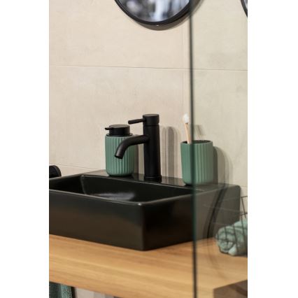 WENKO 24807100 - Dozator za sapun BELLUNO 8x13,5 cm zelena/crna