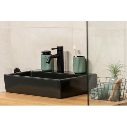 WENKO 24807100 - Dozator za sapun BELLUNO 8x13,5 cm zelena/crna