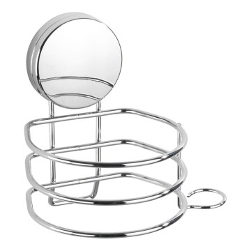WENKO 24857100-Držač za fen STATIC-LOC + OSIMO 14x13 cm sjajni krom
