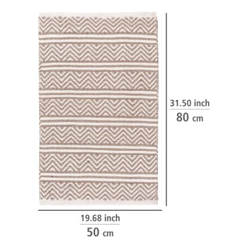WENKO 24868100-prostirka SHAKI 50x80 cm bež/bijela