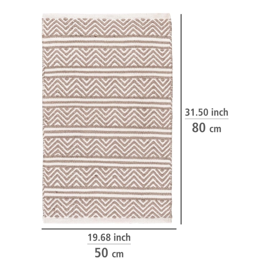 WENKO 24868100-prostirka SHAKI 50x80 cm bež/bijela