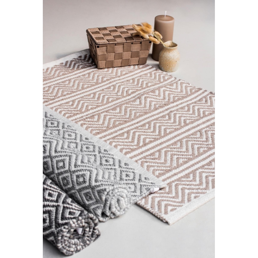 WENKO 24868100-prostirka SHAKI 50x80 cm bež/bijela