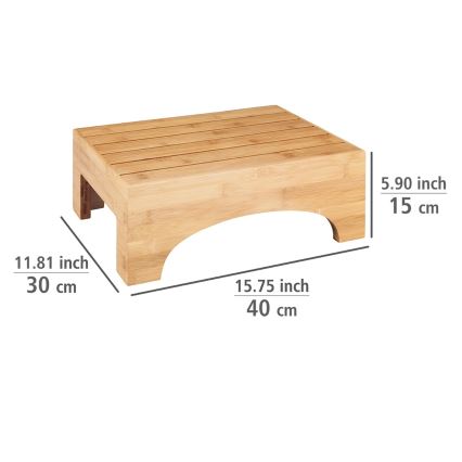 WENKO 24870100 - Stolić BAMBUSA 40x30 cm smeđa