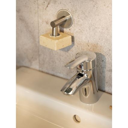 WENKO 24971100-Držač sapuna TURBO-LOC 4,5x7 cm srebrni