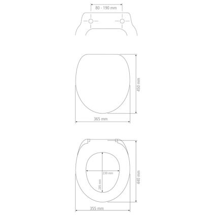 WENKO 24988100-WC sjedalo EXCLUSIVE 45x36,5 cm bijela/srebrna
