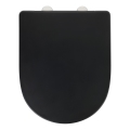 WENKO 24989100 - WC daska EXCLUSIVE 36,5x45 cm crna/srebrna