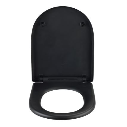 WENKO 24989100-WC sjedalo za WC EXCLUSIVE 36,5x45 cm crna/srebrna