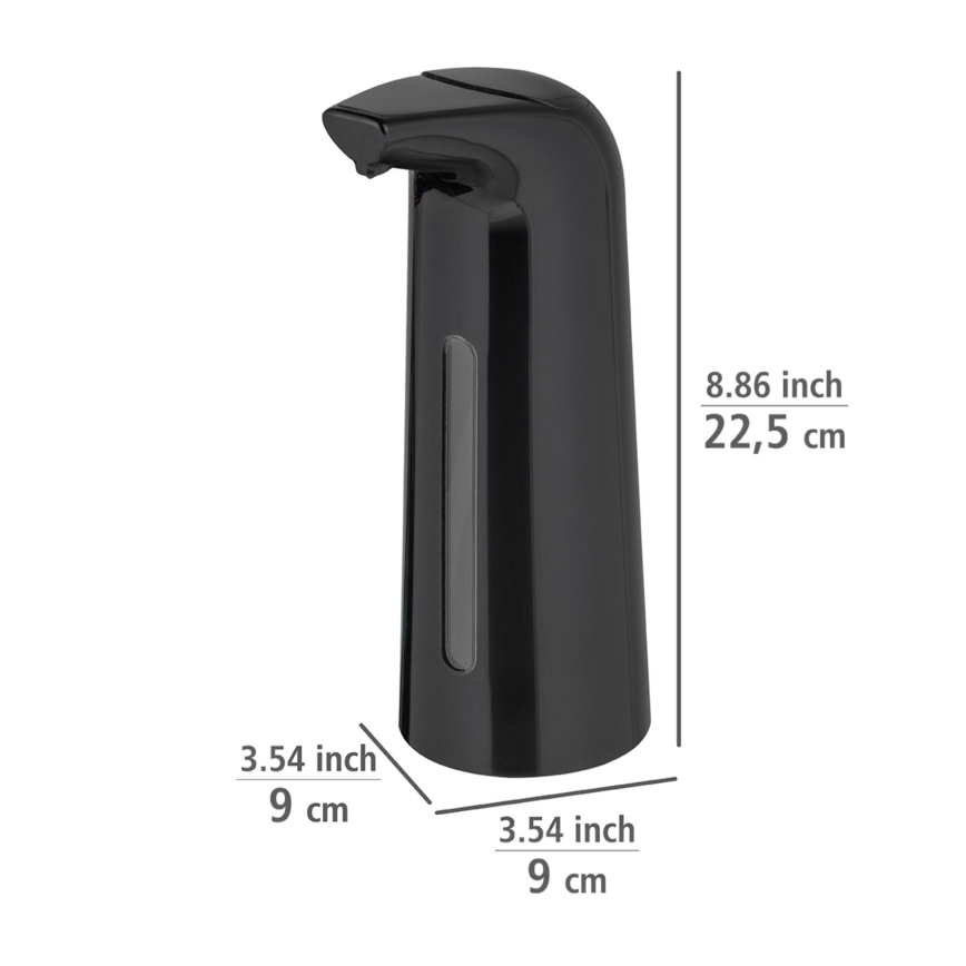 WENKO 25097100-Dozator tekućeg sapuna LARINO 9x21,5 cm crni