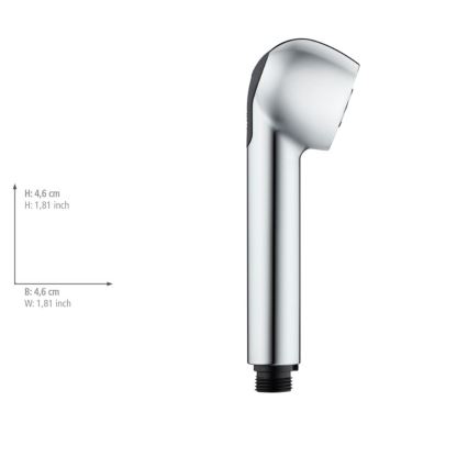 WENKO 25118100 - Glava tuša Sustav za uštedu vode 4,6x4,6 cm krom