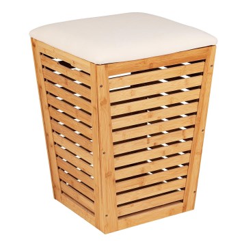 WENKO 25143100 - Koš za rublje BAMBUSA 40x56 cm smeđi