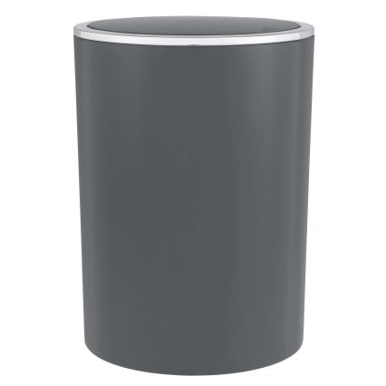 WENKO 25146100 - Koš INCA 18,5x25,5 cm antracit/sjajni krom
