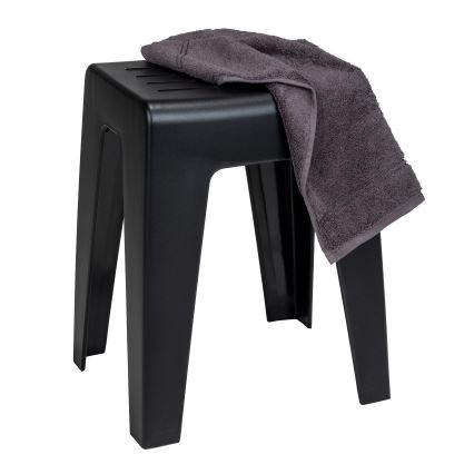 WENKO 25156100 - Tabure KUMBA 38x47 cm crni