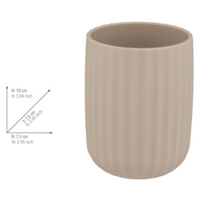 WENKO 25183100 - Čašica AGROPOLI 7,5x10 cm bež