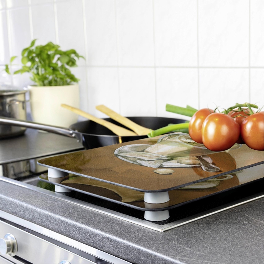 WENKO 2521280100 - Zaštitna navlaka za ploču 52x30 cm višebojna/siva/prozirna