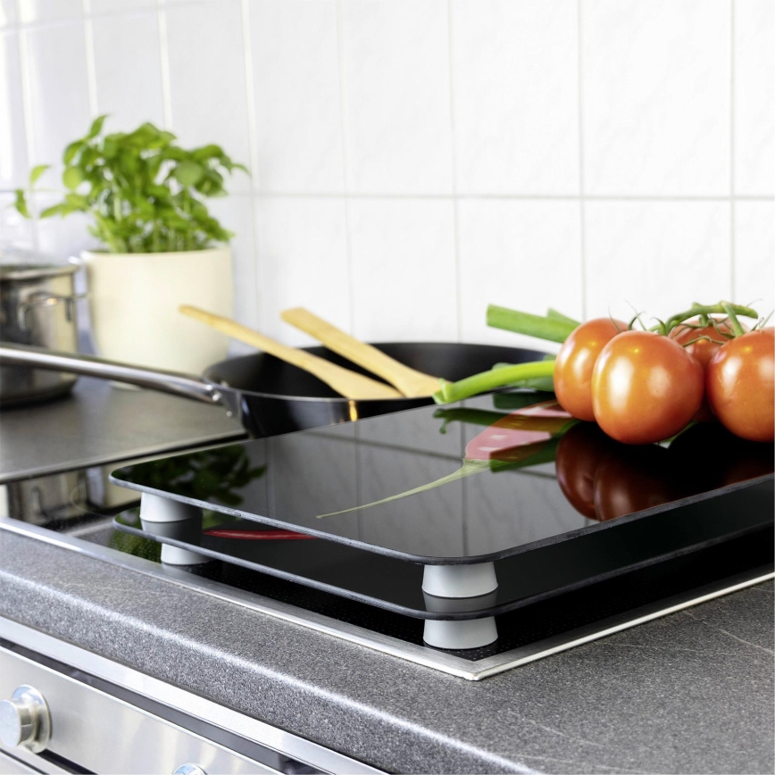 WENKO 2521380100 - Poklopac za ploču za kuhanje 30x52 cm šaren/siv/proziran