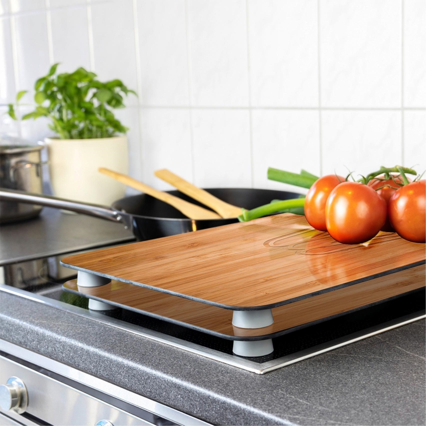 WENKO 2521497100 - Poklopac za štednjak 52x30 cm šarolik/siv/proziran