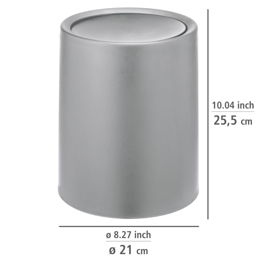 WENKO 25219100 - Koš ATRI 21x25,5 cm siva