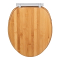 WENKO 25224100 - WC sjedalo BAMBOUSA 34,5x40,5 cm smeđa/srebrna