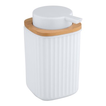WENKO 25294100 - Dozator tekućeg sapuna ROTELLO 8,9x12,7 cm bijela/smeđa
