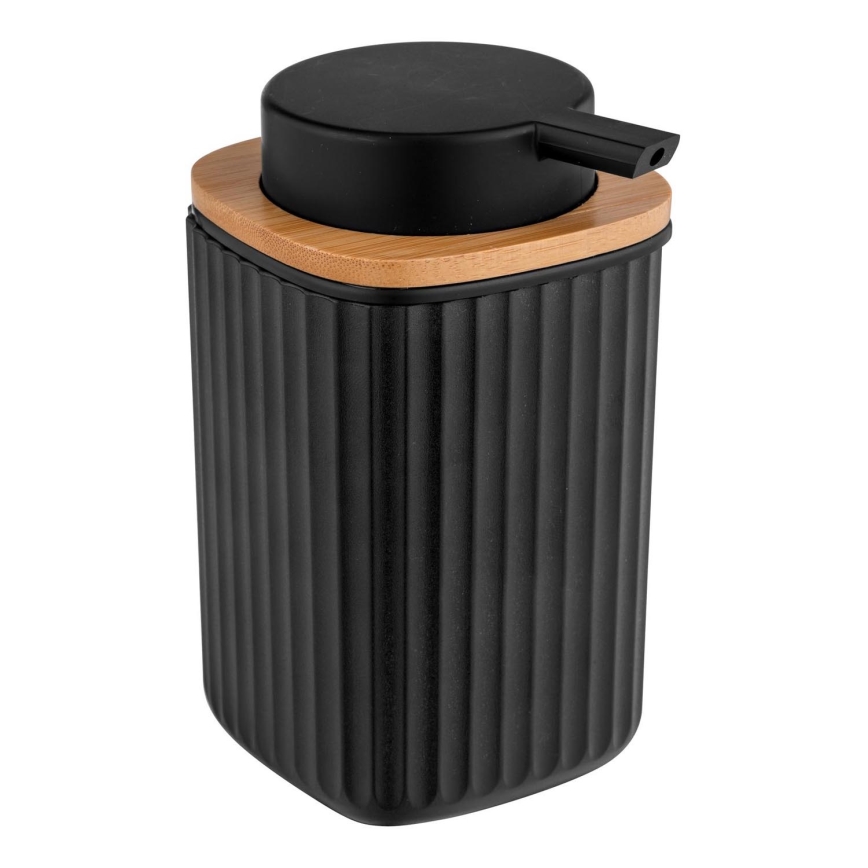 WENKO 25298100 - Dozator tekućeg sapuna ROTELLO 8,9x12,7 cm crna/smeđa