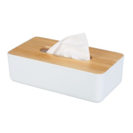 WENKO 25318100 - Kozmetička kutija ROTELLO 24x12,7 cm bijela/smeđa