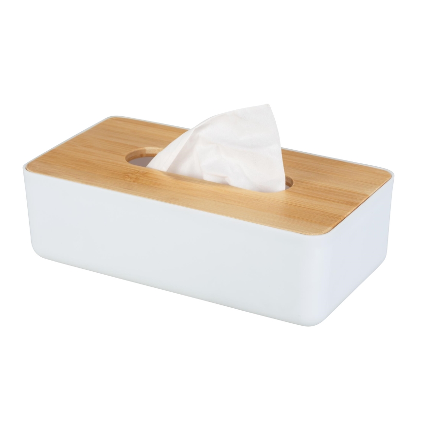 WENKO 25318100 - Kozmetička kutija ROTELLO 24x12,7 cm bijela/smeđa