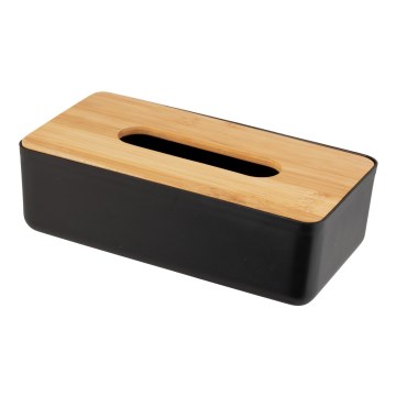 WENKO 25319100 - Kozmetička kutija ROTELLO 24x12,7 cm, crna/smeđa