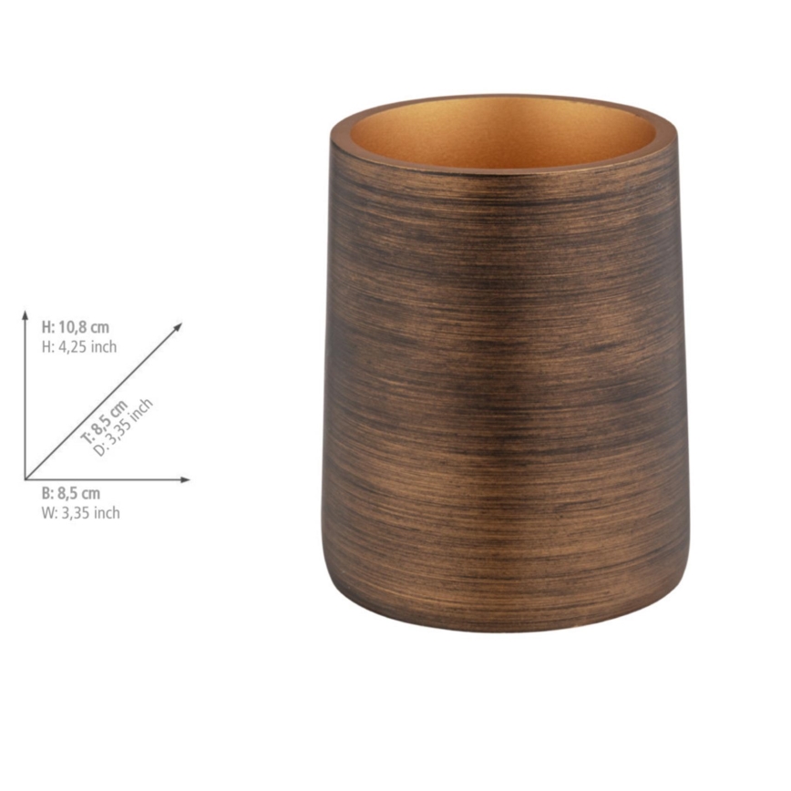WENKO 25351100 - Čaša PALENA 8,5x10,8 cm brončana