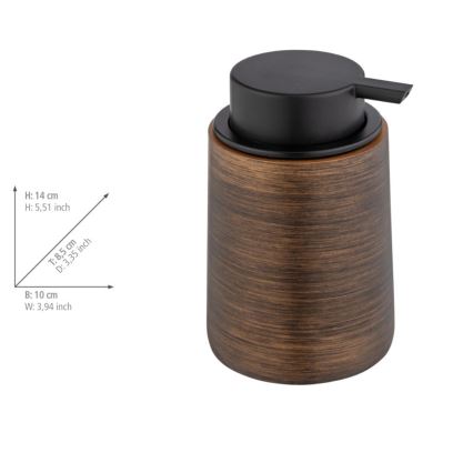 WENKO 25352100 - Dozator za sapun PALENA 10x14 cm brončani