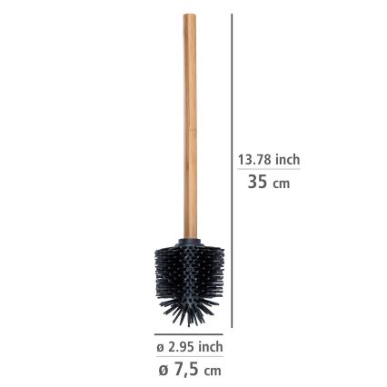 WENKO 25360100 - WC četka 7,5x35 cm smeđa/crna