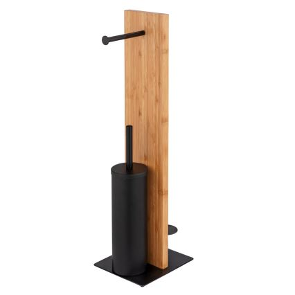 WENKO 25376100 - Set za WC LESINA 18x69 cm smeđa/crna